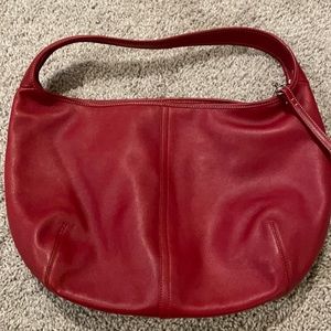16”x11” dark red coach purse